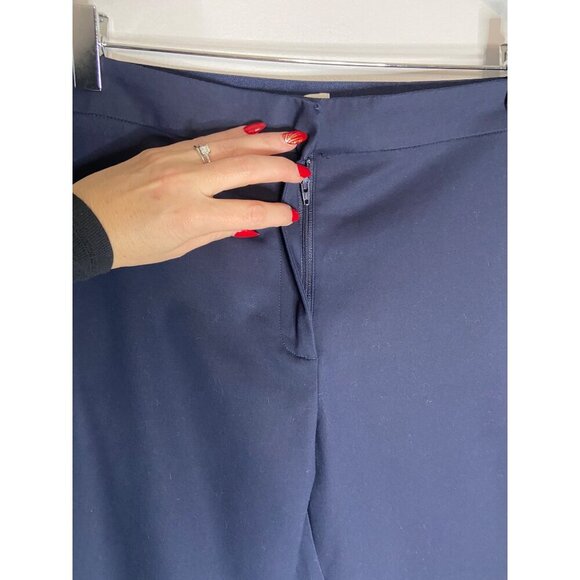 Babaton High Rise Straight Leg Blue Trouser Pants-sz 10 - Picture 8 of 8